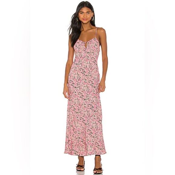 Free People Pink Floral Maxi Dress NWT! - Picture 1 of 7